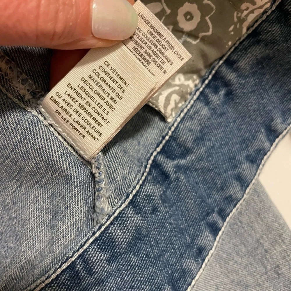 Free People Light Blue Denim Jacket - Women's Jean Trucker - Picture 8 of 10